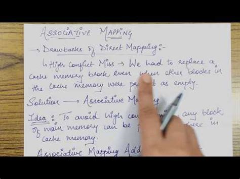 Associative Mapping Concept Video Lecture - Computer Science ...