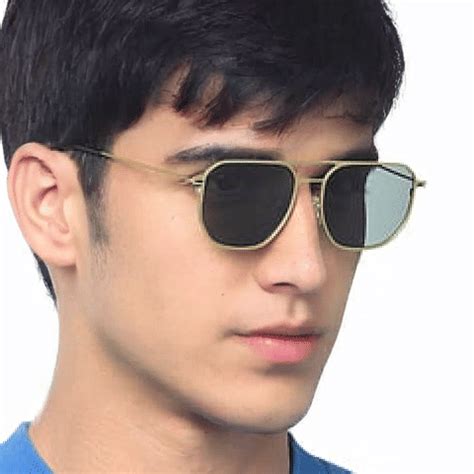 Buy Gold Green Full Rim Geometric Vincent Chase STYLE STAPLE VC S15528 ...