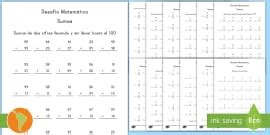 Ficha de actividad: Sumas y restas