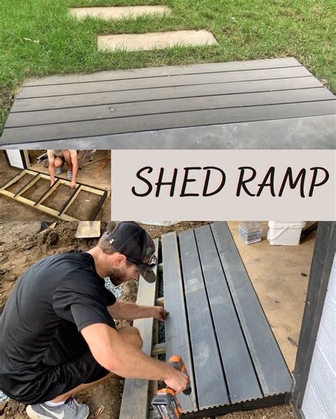 Build a Shed Ramp - DIY in 2025 | Shed ramp, Building a shed, Diy shed ...