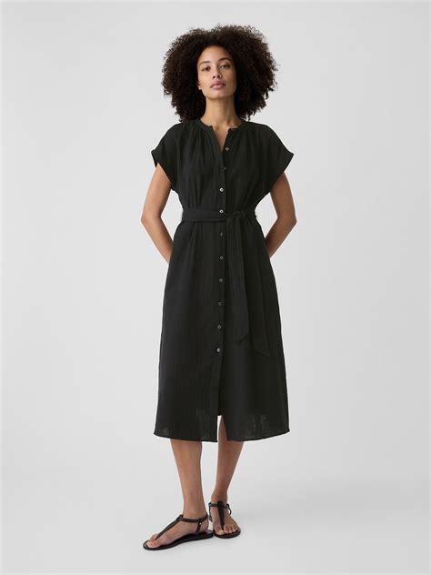 Midi Shirt Dress Gap Vince Striped Belted Midi Shirt Dress | Blue