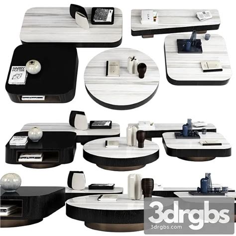 Minotti Coffee Tables Milton 3dsmax Download – 3DSky Model Free