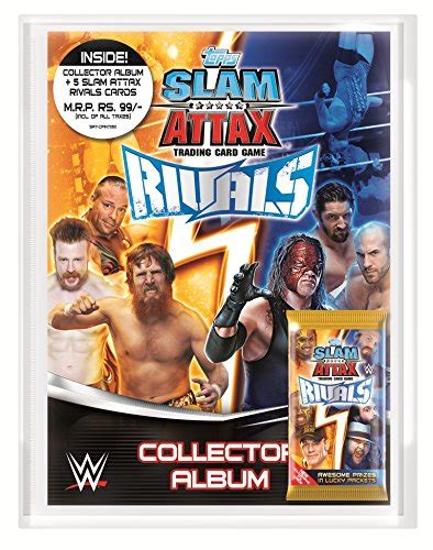 Buy Topps Slam Attax WWE Rivals Collector Pack, Multi Color Online at ...