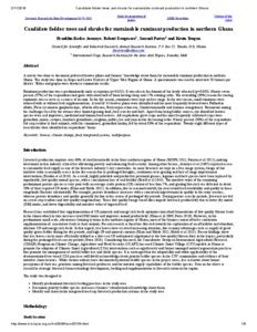 Candidate fodder trees and shrubs for sustainable ruminant production ...