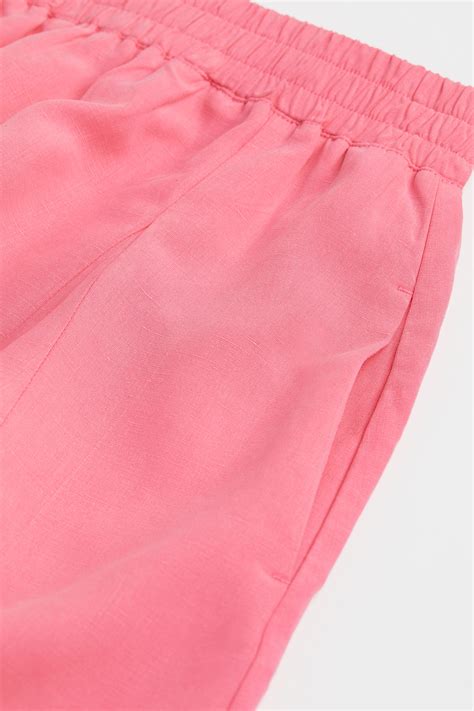 Lyocell-blend Bermuda shorts - Old rose - Ladies | H&M IN