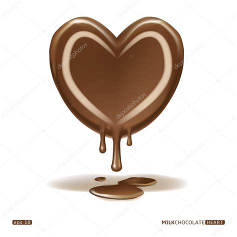 Melting milk chocolate heart Stock Vector Image by ©tanjasum84.gmail ...