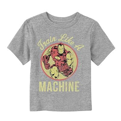 Buy Marvel Toddlers Iron Man Train Like a Machine T-Shirt Online at ...