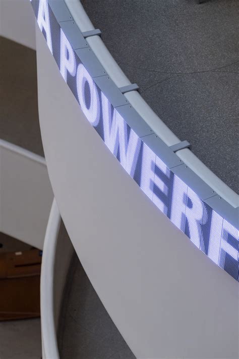 Installation view, Jenny Holzer: Light Line, Solomon R. Guggenheim ...