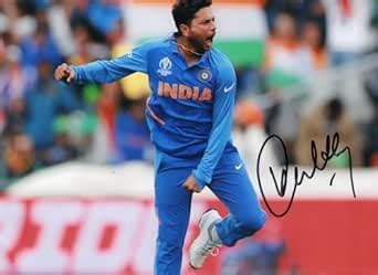 5x7 Inches Original Autographed Photo of Indian Cricketer Kuldeep Yadav ...