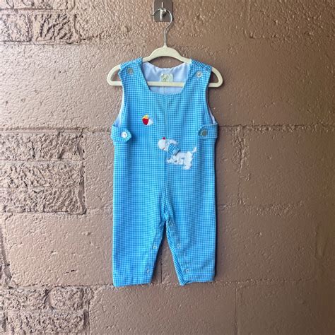 Buy Vintage Kids 70s Baby Blue Puppy Dog Tank Top Jumper Onsie Size 9 ...
