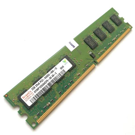World Shopper 2GB Memory Ram 2RX8 PC2 6400U -666-12 HYMP125S64CP8-S6-AB ...