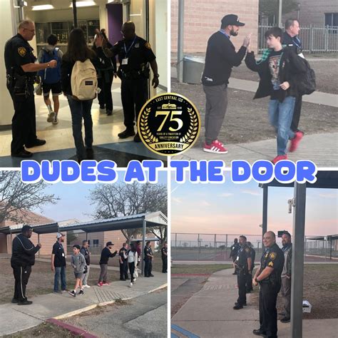 East Central ISD | "Dudes at the Door" provides strong male role models ...