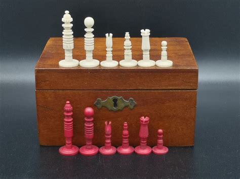 Antique Chess Set Antique Bone Chess set | eBay UK