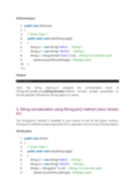 String Concatenation in Java 的图像结果