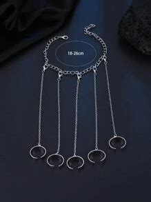 1pc Men's Metal Mitten Bracelet, Hip Hop Punk Style Retro Bouncing Ring ...