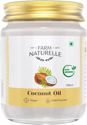 Farm Naturelle 100 % Pure Organic Virgin Cold Pressed Coconut Cooking ...