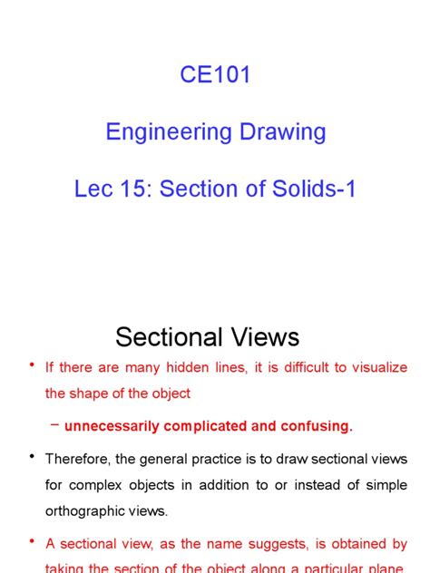 Image result for Section of Solids Engineering Graphics