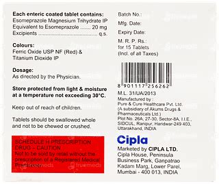 Esomac 20 MG | Order Esomac 20 MG Tablet Online at Truemeds