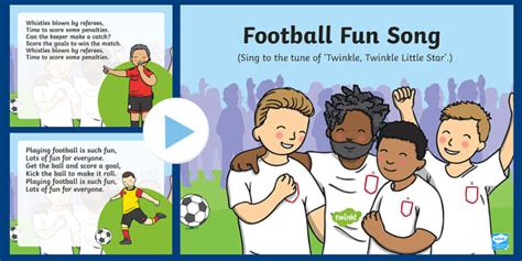 Football Fun Song PowerPoint (teacher made) - Twinkl