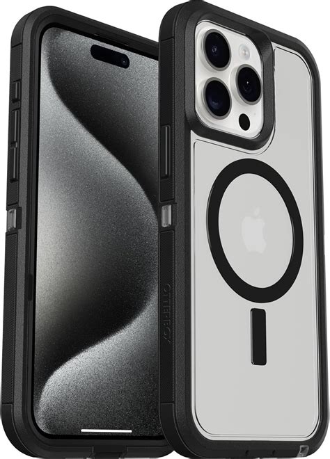 Amazon.com: OtterBox iPhone 15 Pro MAX (Only) Defender Series XT Clear ...