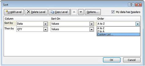 VBA Custom Sort 的图像结果