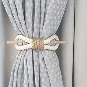 Buy JAZLOG Pair of Solid Wood Curtain Tiebacks: Elegant and Minimalist ...