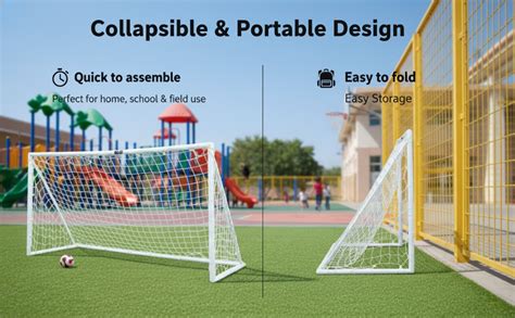 SLG Football Goal Post 5x4x3.5 ft PVC Soccer Net for Kids | Portable ...