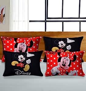 Buy Heart Home Disney Minnie Mickey Print Silk Special Long Crush ...
