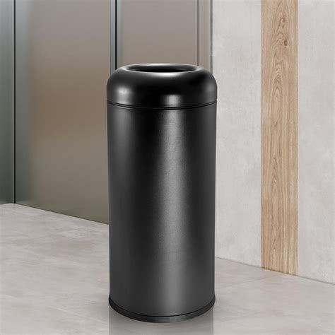 Black Trash Bin