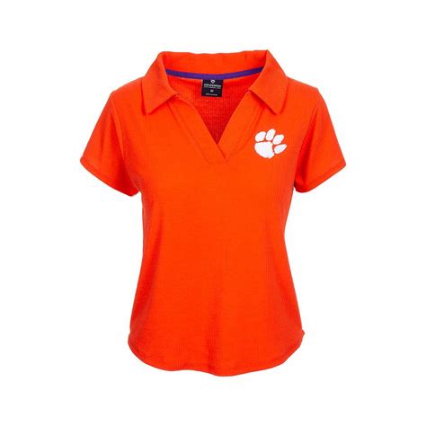 Mast General Store | Women's Clemson Tigers Sublime Ribbed Polo Shirt