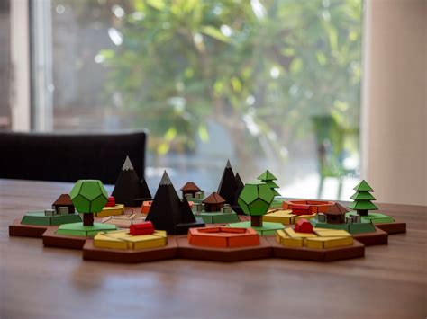 3D Settlers of Catan Board Game papercraft by Basman217