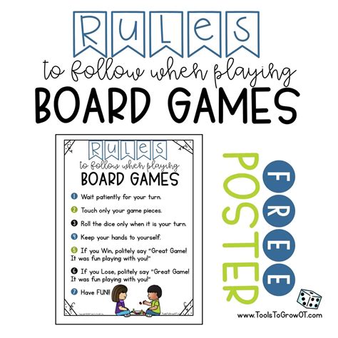 Board Game Rules Template