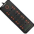 ZEBRONICS PS5340U Power Strip with 5 Universal Sockets, 2500W Max., 4 ...