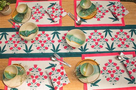 Buy Best Hand Block Printed Table Linen Sets, Online