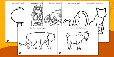 Basic Chinese New Year Template Resource Pack (teacher made)