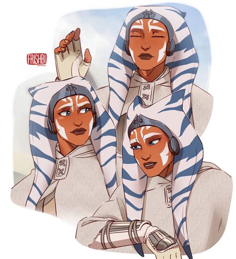 Ahsoka in white by Frishbi on DeviantArt