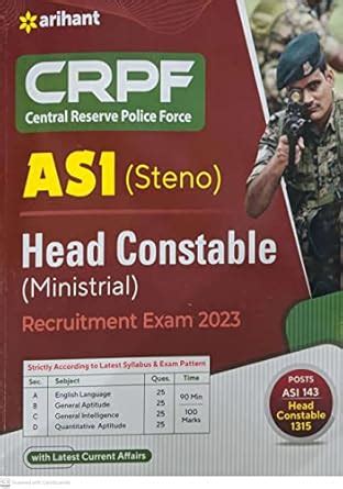CRPF ASI Head Constable Guide 2023 : ARIHANT PUBLICATION INDIA LTD ...