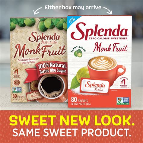 SPLENDA Monk Fruit – Sustituto edulcorante a base de plantas sin ...