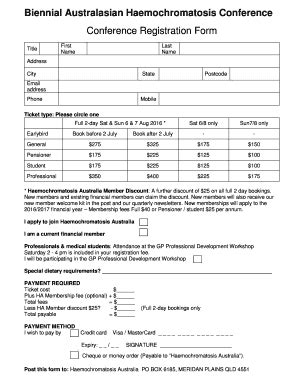 Virtual Conference Registration Form | pdfFiller