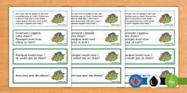 French-Language Ice Cream Truck Conversation Prompt Cards