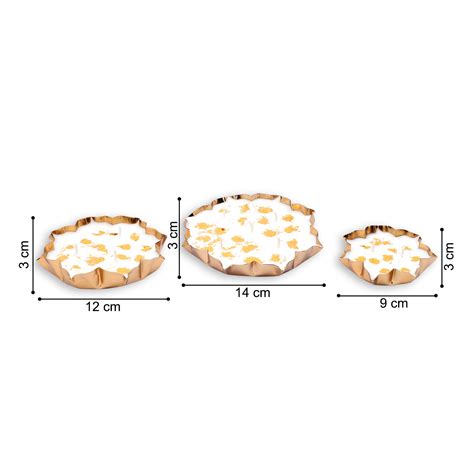 Set of 3 Lotus Urli Gift Set (Oudh Fragrance ) || Tin Urli gift set ...