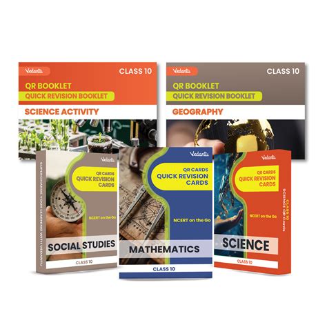 Vedantu Quick Revision Cards for CBSE Class 10 Mathematics, Science, S