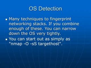 Nmap Operating System 的图像结果