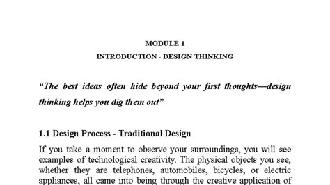 Module 1 - Introduction to Design Thinking Concepts and Processes - Studocu
