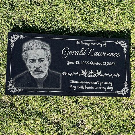 Amazon.com: ENCIMART 12 x 6 Grave Marker for Cemetery for Humans, Personalized Headstones for ...