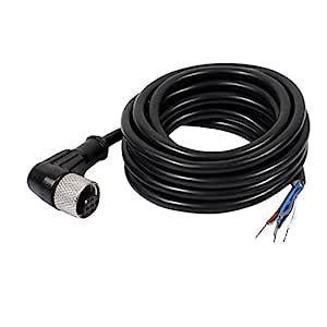 ELECTROPRIME M12 2M Female Right Angle 5 Pin Connector Aviation Socket ...