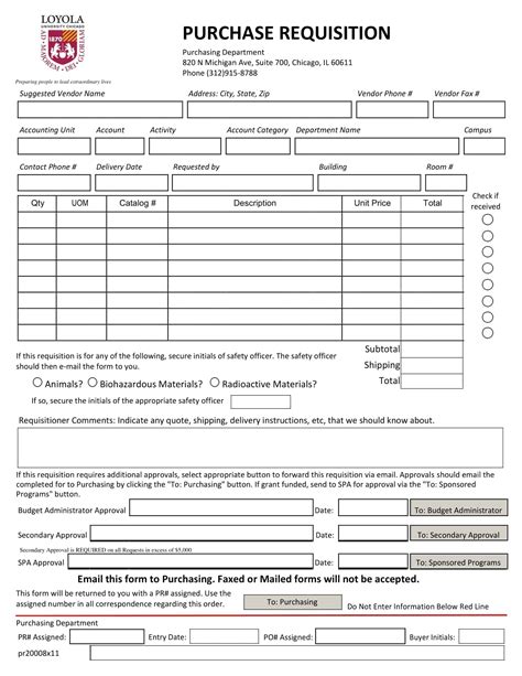 Image result for Requisition Form Sample