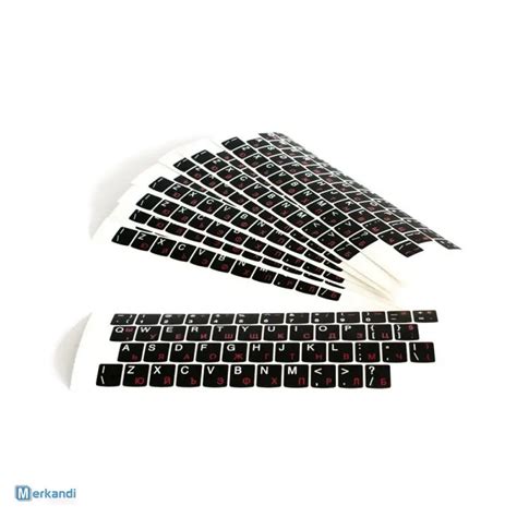 High-Quality Laptop Keyboard Stickers: Cyrillic/Bulgarian, US Black Mat ...