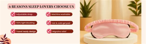 Buy WHUMIES Pink kitty Eye Mask with Hot & Cold Gel Pad for Men Women ...