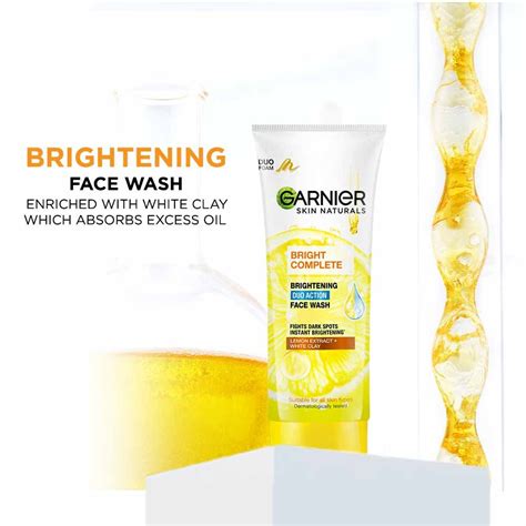 Garnier Bright Complete Duo Action Brightening Face Wash